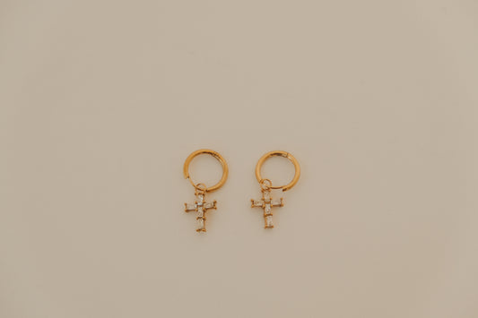 The Cross Mini Earrings